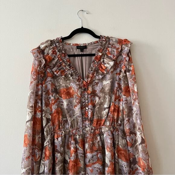 Anthropologie Current Air Ruffled Floral Mini Dress - Picture 5 of 10